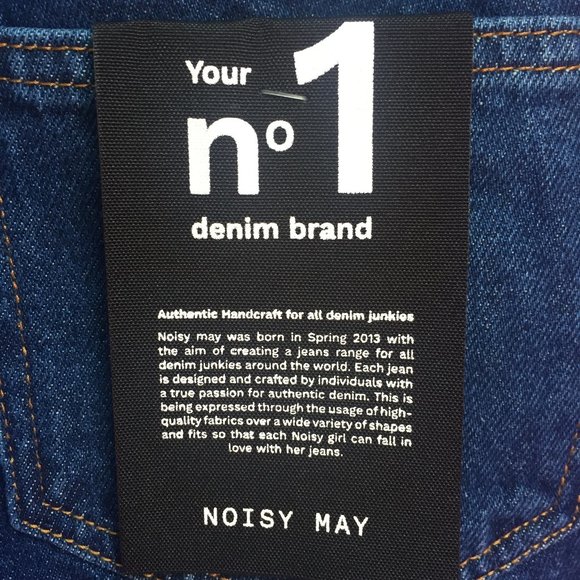 NWT Noisy May Petite Wide Leg Jeans in Dark Blue - Picture 6 of 6